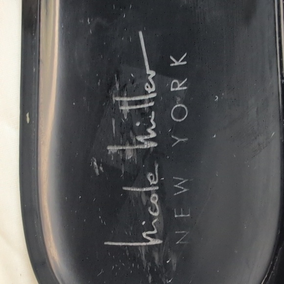 NICOLE MILLER Jessa Jelly Clear Rhinestone Slide Sandals Size 8 EUC - Picture 7 of 8